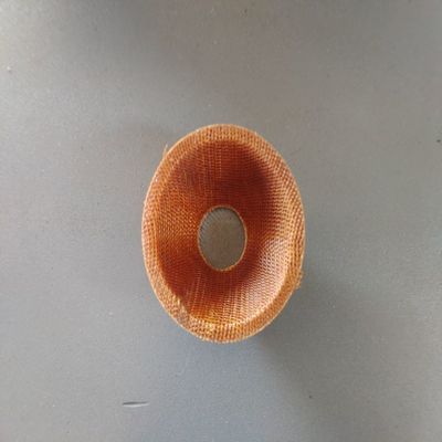 0.35-0.5mm 두꺼운 주름 알루미늄 필터 스크린 캡 및 디스크 필터 메시 다이아몬드 모양