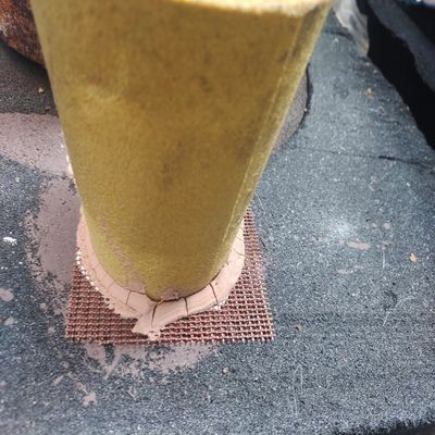 고 실리카 철/강 유리섬유 필터  Mesh Cast Iron Slag Stopper 불투명 필터