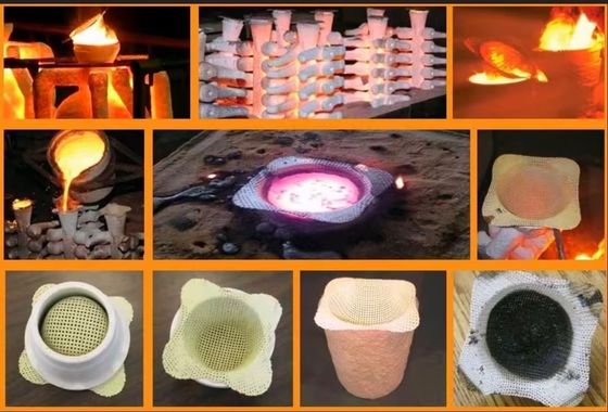 사용자 정의 크기의 액체 필터 캡 0.35-0.5mm를 위한 유리 섬유  Mesh Casting Strainer